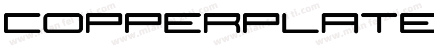CopperplateSB Bold字体转换